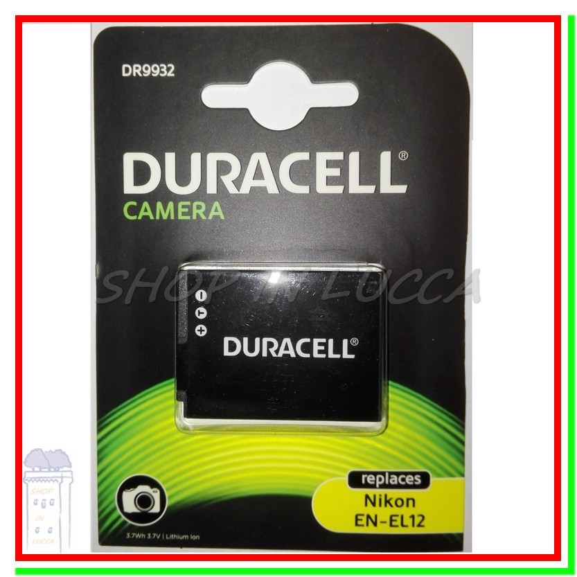 Batteria Ricaricabile DURACELL DR9932 sostituisce Nikon EN-EL12 x Coolpix series