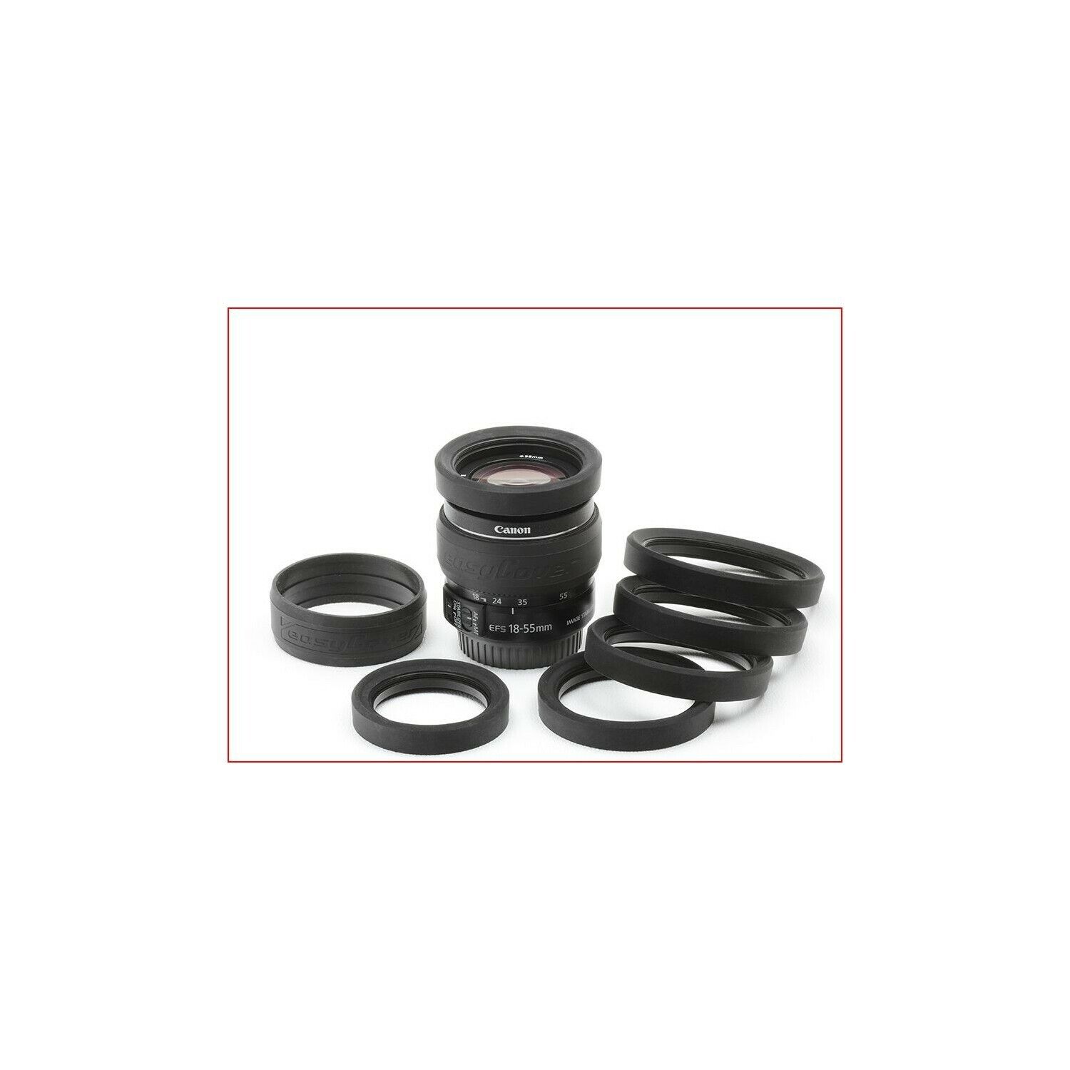 Easy Cover Lens Rim Nero Black 52 mm