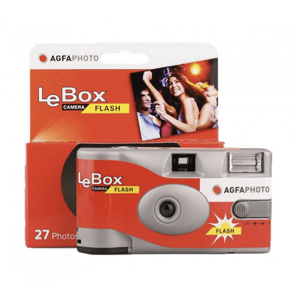 AGFA LEBOX MACCHINA FOTOGRAFICA USA & GETTA 27 FOTO CON FLASH
