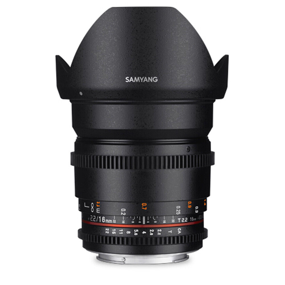 Obiettivo Samyang 16mm T2.2 VDSLR per Fuji X