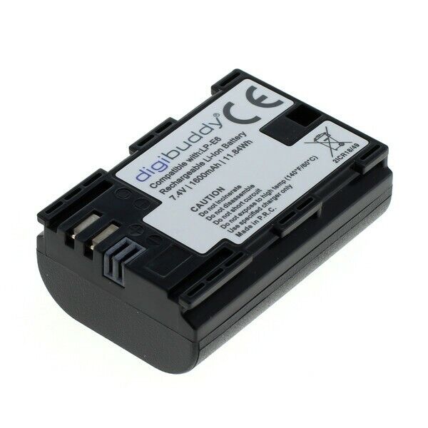 Batteria HQ Premium Digibuddy CANON LP-E6 LPE6 EOS 5D 6D 60D 70D 80D MK2 1600mA