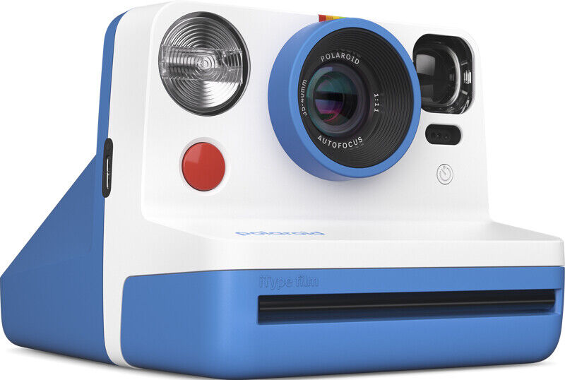 Polaroid Fotocamera Istantanea Flash Blu e Bianco 39009073 Now Generation 2
