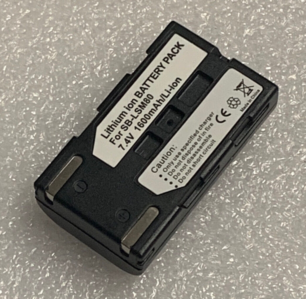 BATTERIE 1600mAh Tipo SB-LSM80 Per Samsung VP-D351i VP-D361 VP-DC161Wi VP-D965W