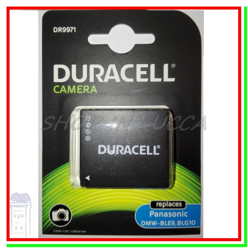 Batteria Ricaricabile DURACELL DR9971 = DMW-BLE9 BLG10 x Lumix DMC-GF3 TZ100