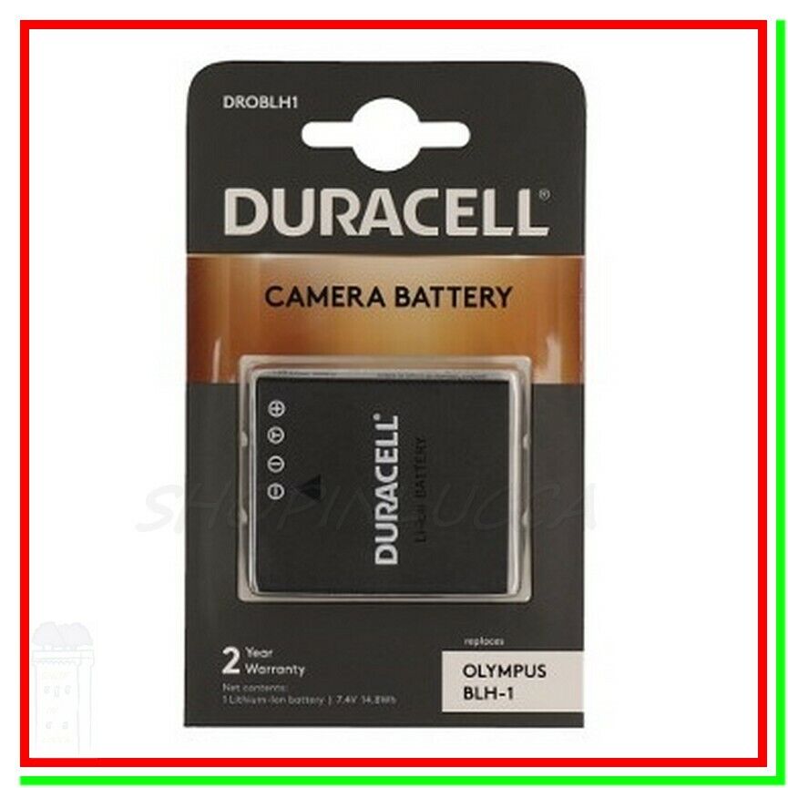 Batteria Ricaricabile DURACELL DROBLH1 = Olympus BLH-1 x E‑M1 Mark III E‑M1X