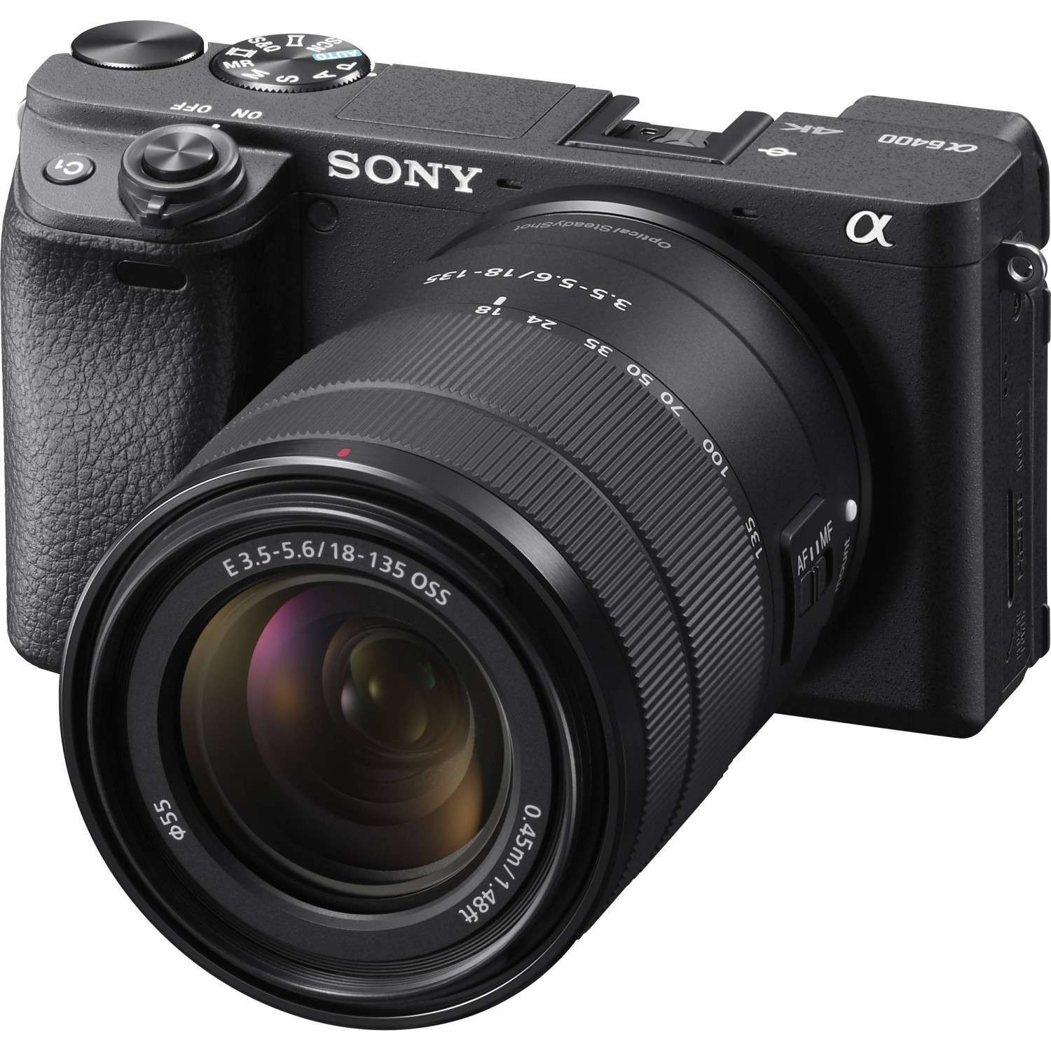 Sony Alpha 6400 Kit E 18-135mm F3.5-5.6 OSS Black
