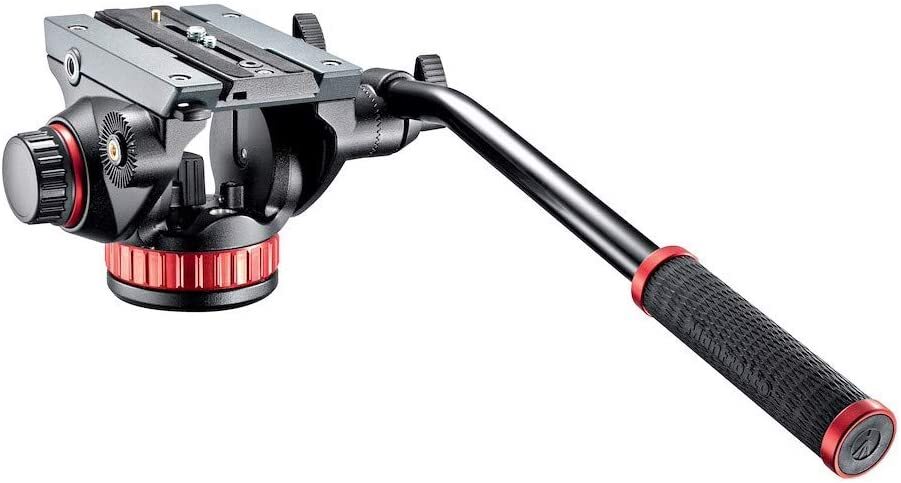 Manfrotto 2WAY Testa Pro Fluido Video Testa Piatto Base Alluminio MVH502AH Testa