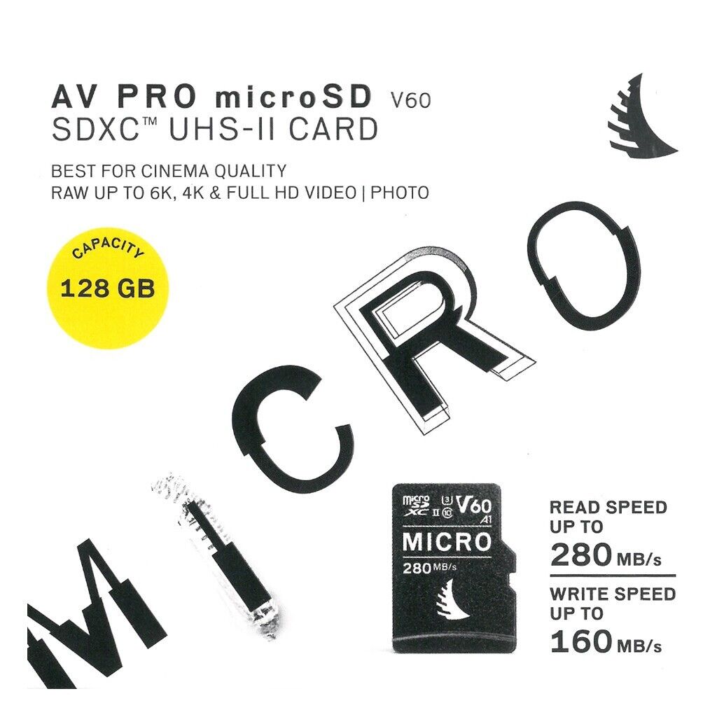 Angelbird 128 GB scheda Micro SD AV PRO MK2 V60 SDXC™ UHS-II U3 Classe 10