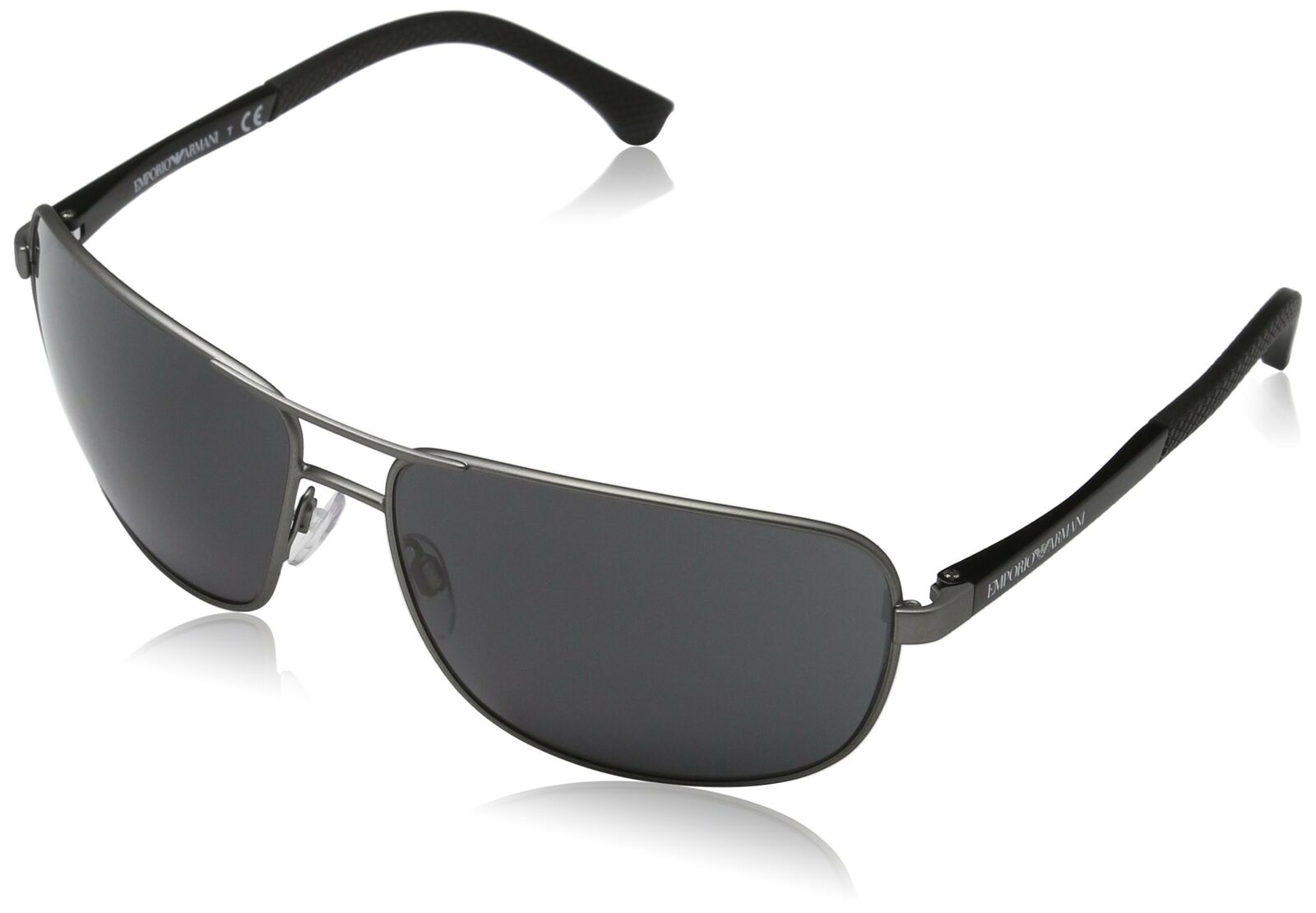 Emporio Armani EA2033 313087 Gunmetal Quadrato Pilota Occhiali da Sole