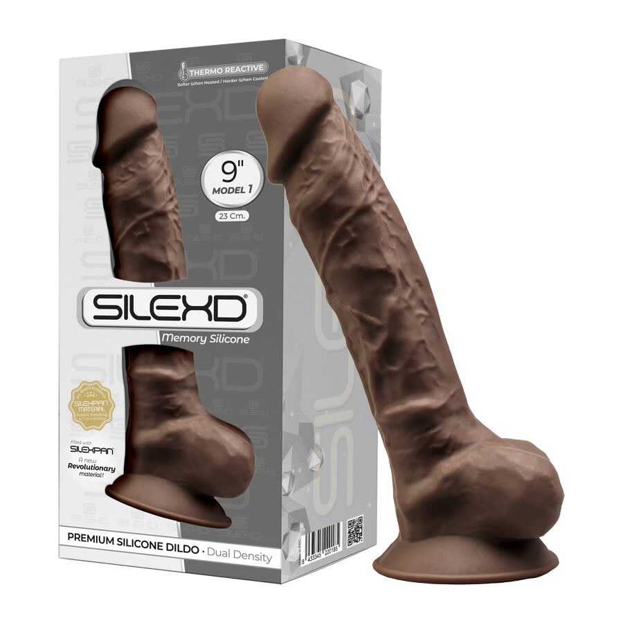 FALLO REALISTICO SILEXD - MODEL 1 - 9" - 23 cm. Marrone