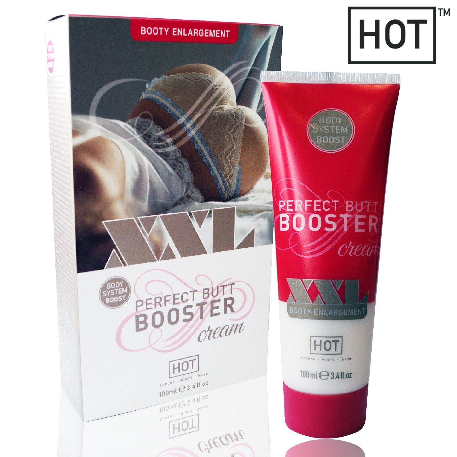 HOT Perfect Butt Booster Cream XXL 100ml Crema per Aumentare i Glutei - Donna