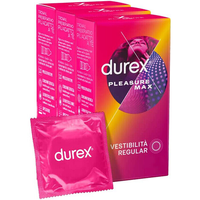 24 Preservativi DUREX Pleasure Max Profilattici stimolanti per lei con rilievi