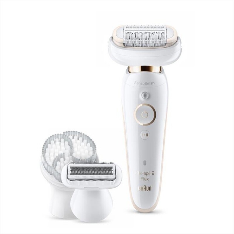 BRAUN SILK-EPIL 9 FLEX 9-030 RICARICABILE WET&DRYCOLORE BIANCO ORO - PROMO
