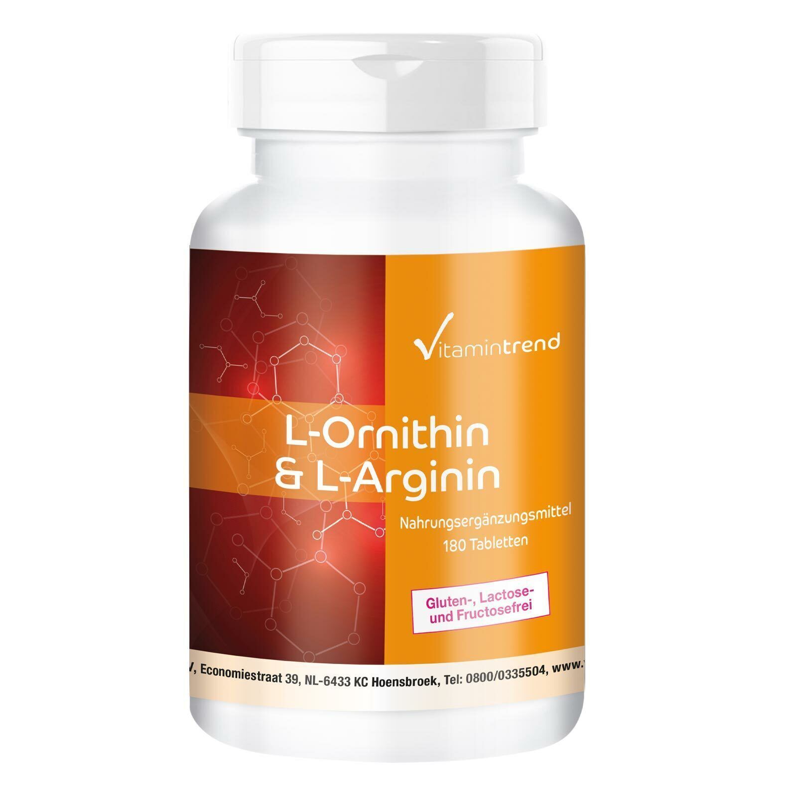 L-Ornitina & L-Arginina 180 compresse, aminoacidi 350 mg / 350 mg |...