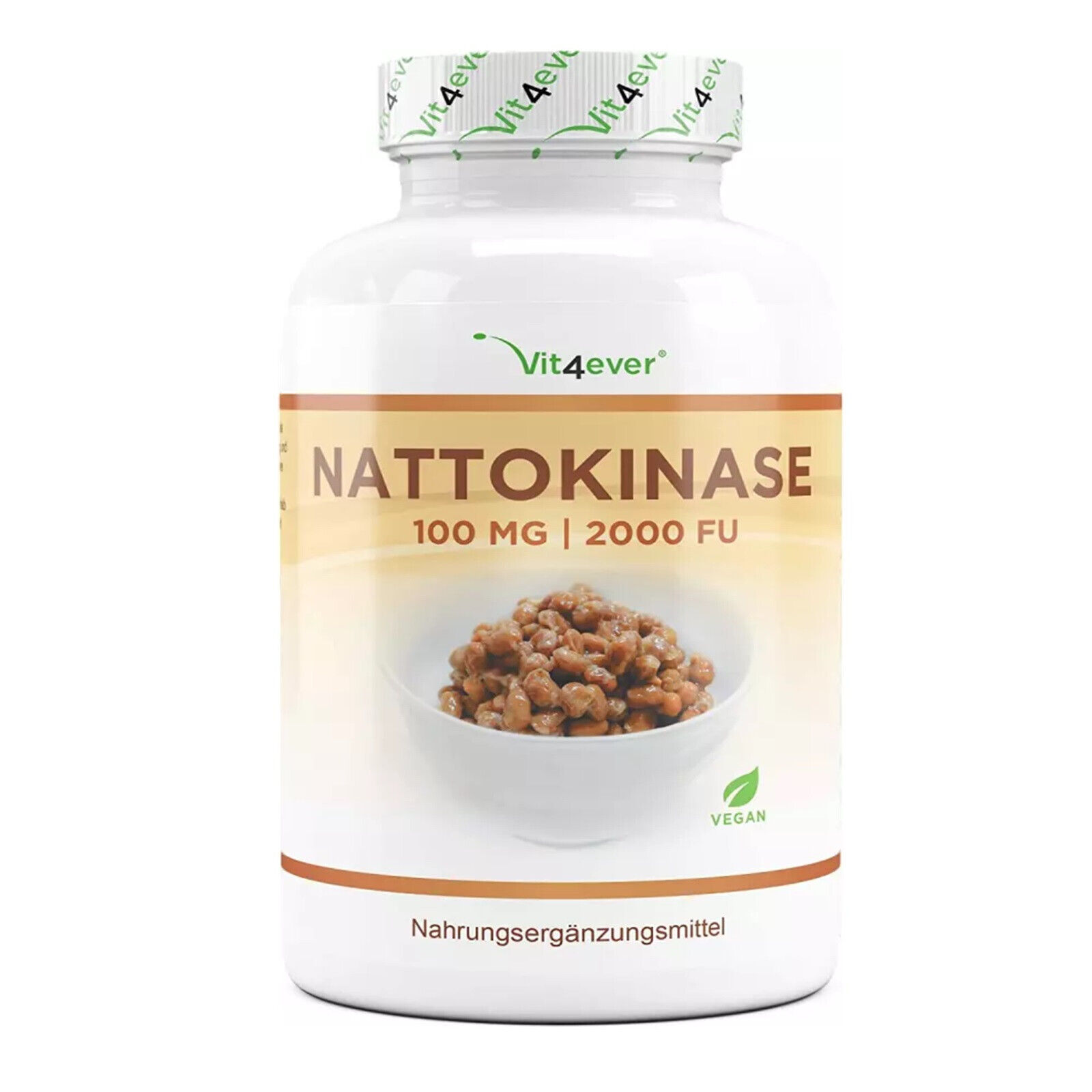 Nattokinase 180 Capsule Vegan 100 mg 20000 FU/g Sistema Cardiocircolatorio