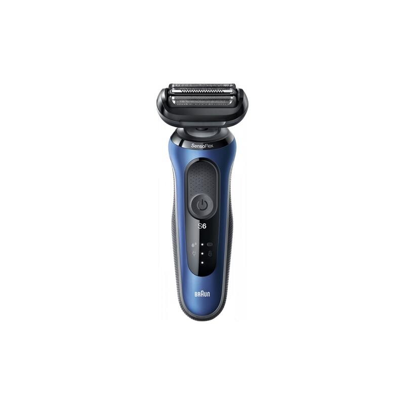 BRAUN SERIES 6 61-B1200S RASOIO FLEX + RIFINITORE RICARIBILE WET&DRY COLORE BLU