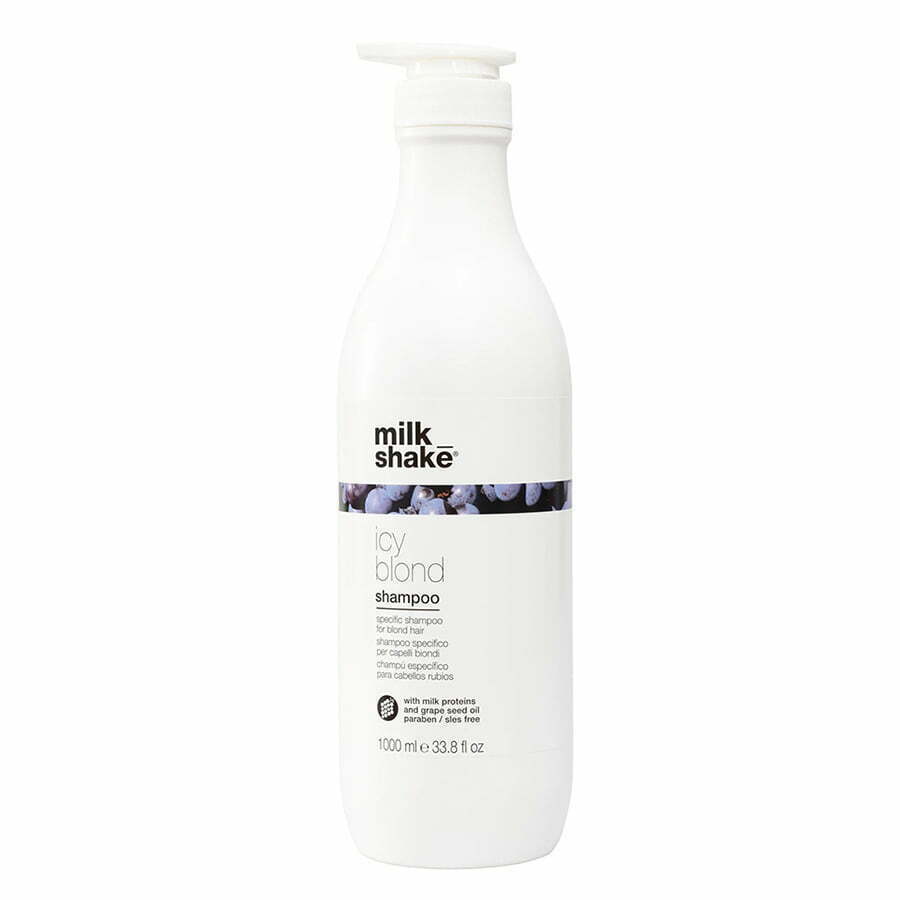 milk_shake Icy Blond Shampoo 1000ml NEW shampoo anti-giallo capelli bioni