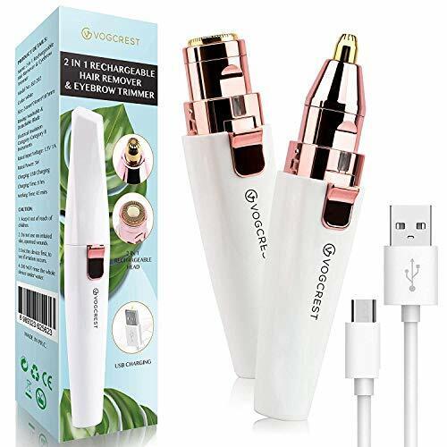 Epilatore Donna Ricaricabile per il viso, 2 in 1 Rasoio elettrico donna (k1A)