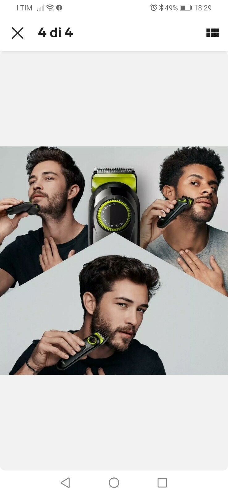 Braun BT3221 Regolabarba Nero Regola Barba