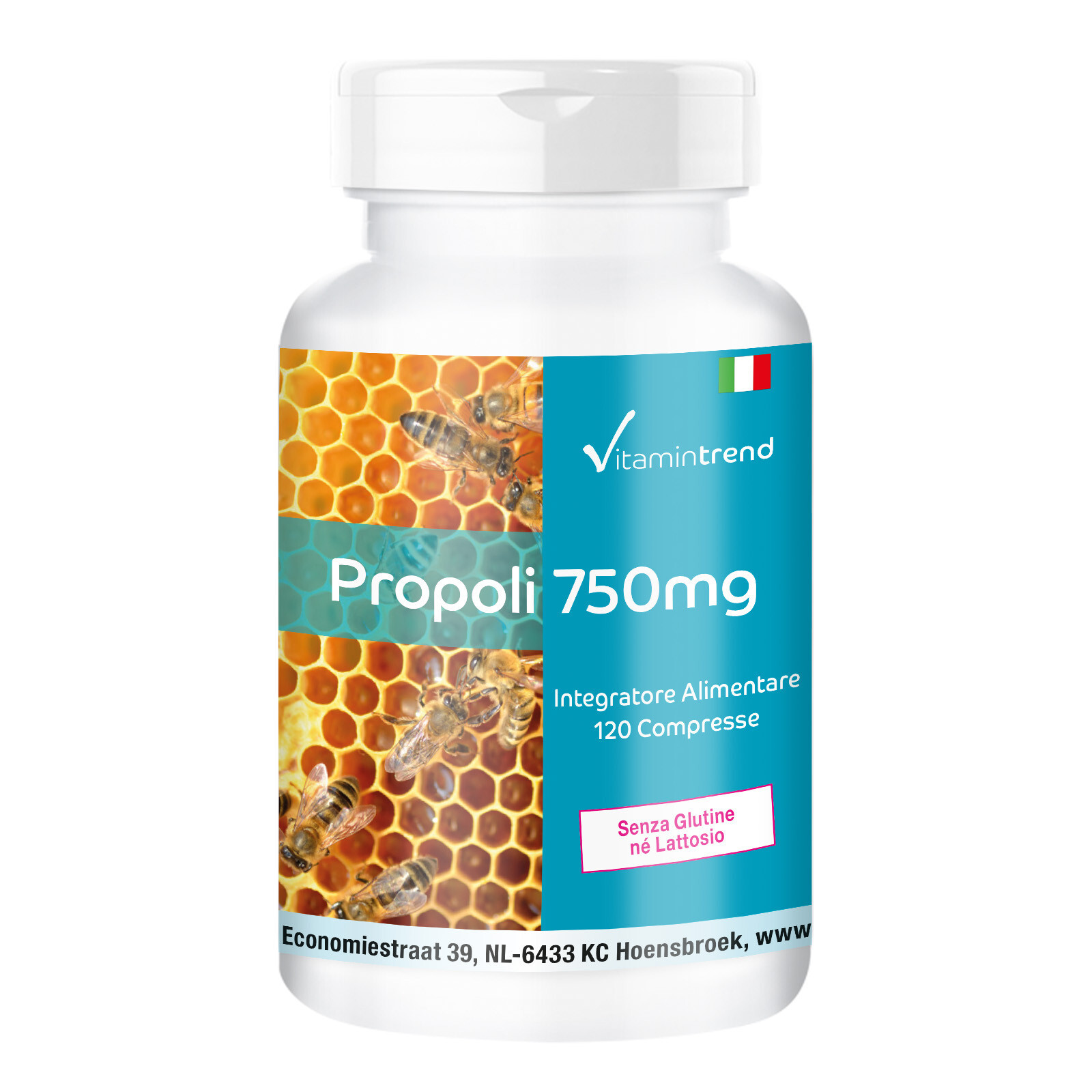 Estratto di propoli d'api 750 mg - Galangina 22,5 mg | Vitamintrend