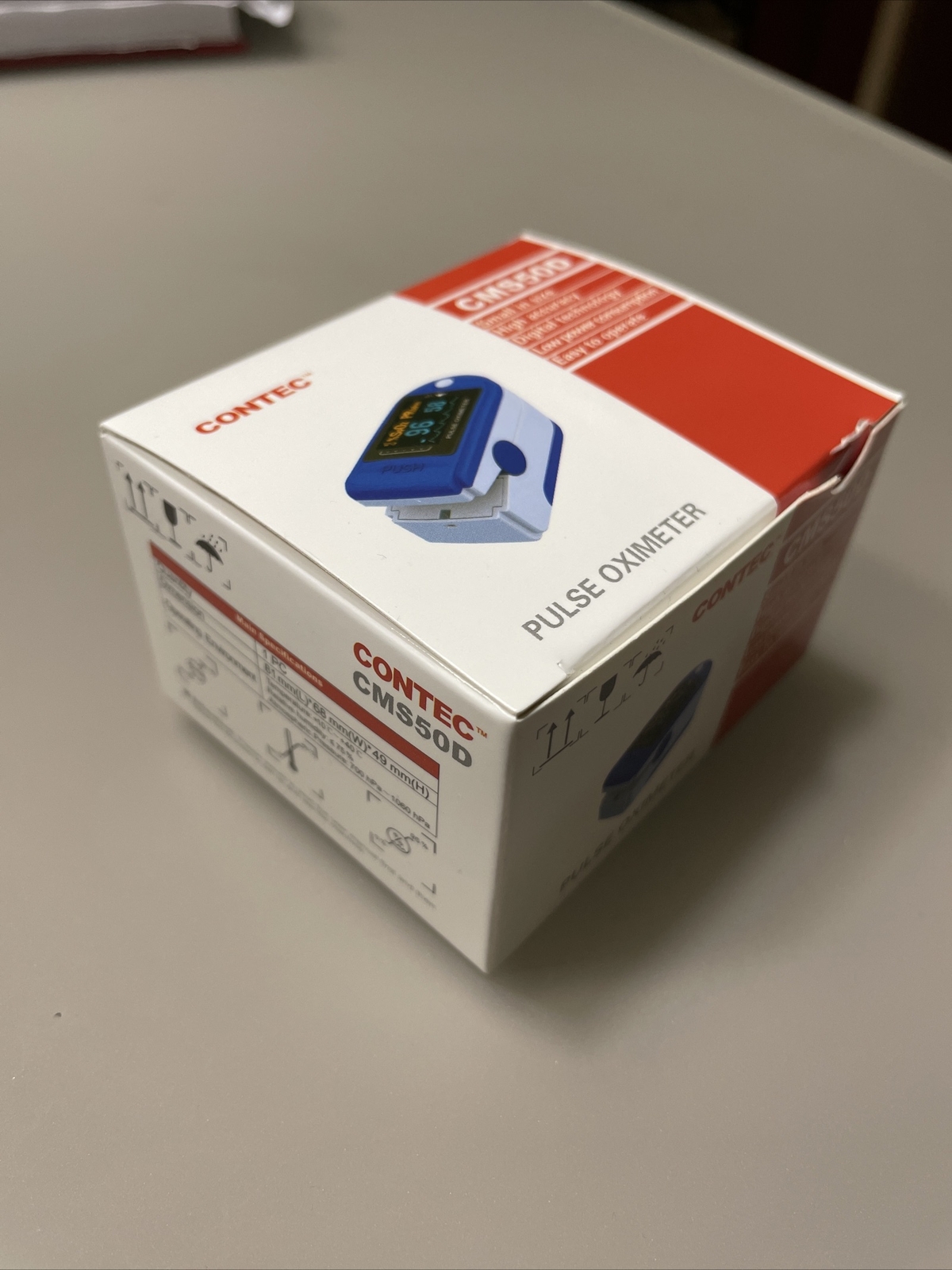 CONTEC CMS50DL OXIMETRO PULSOSSIMETRO DA DITO, SATURAZIONE DELL’OSSIGENO