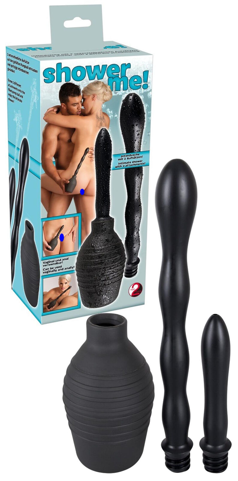 Doccia intima sessuale stimolatore clistere peretta vaginale anale plug morbido