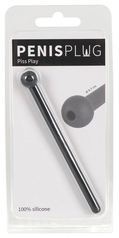 dilatatore sonda per uretra plug uretrale  in silicone nero per il pene sex toys