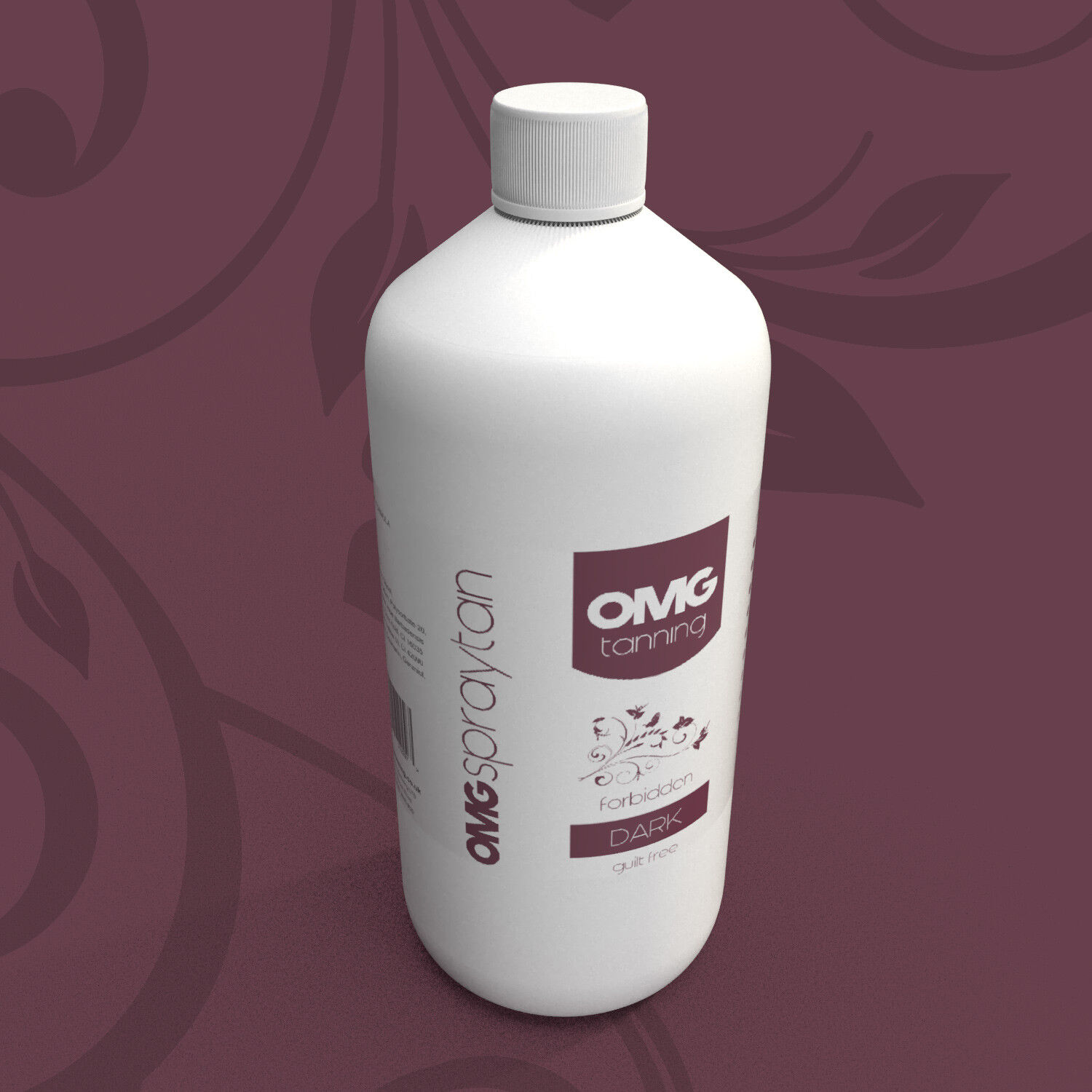 OMG Tanning Soluzione - 1000ml 'Proibita' Scuro Sunless Spray Marroncino Liquid