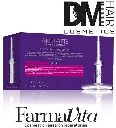 FARMAVITA AMETHYSTE REVITAL RESTORING LOTION 10x10ml FIALE PER CAPELLI COLORATI