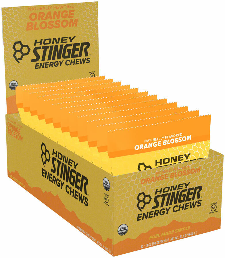 Honey Stinger Biologico Energia da Masticare - Arancione Blossom - Scatola Di 12