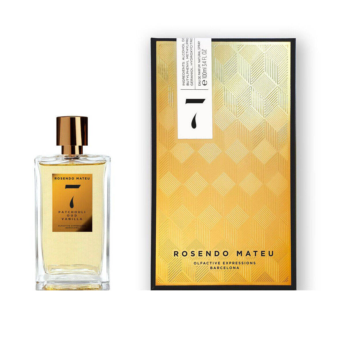 ROSENDO MATEU N°7 PATCHOULI OUD VANILLA 100ML EAU DE PARFUM SPRAY