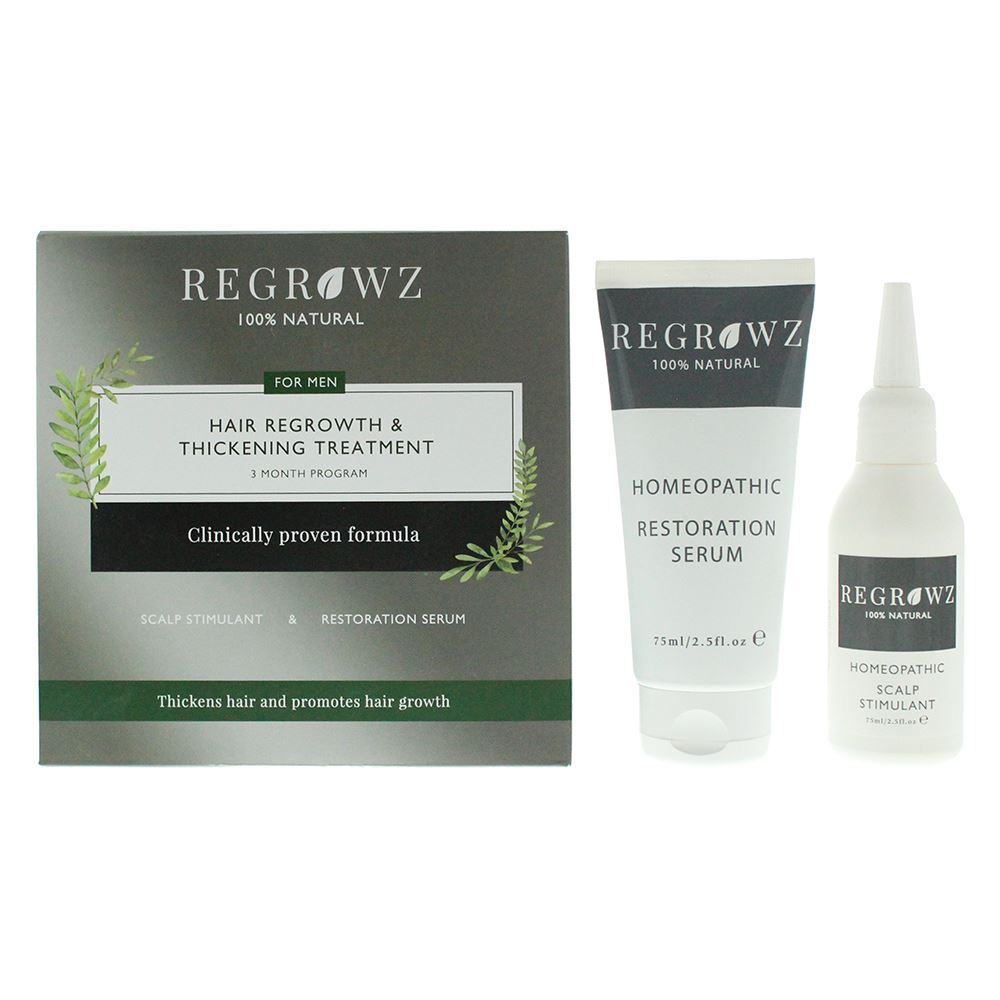 Regrowz Hair Regrowth Thickening Treatment Three Month Program For Men Men
