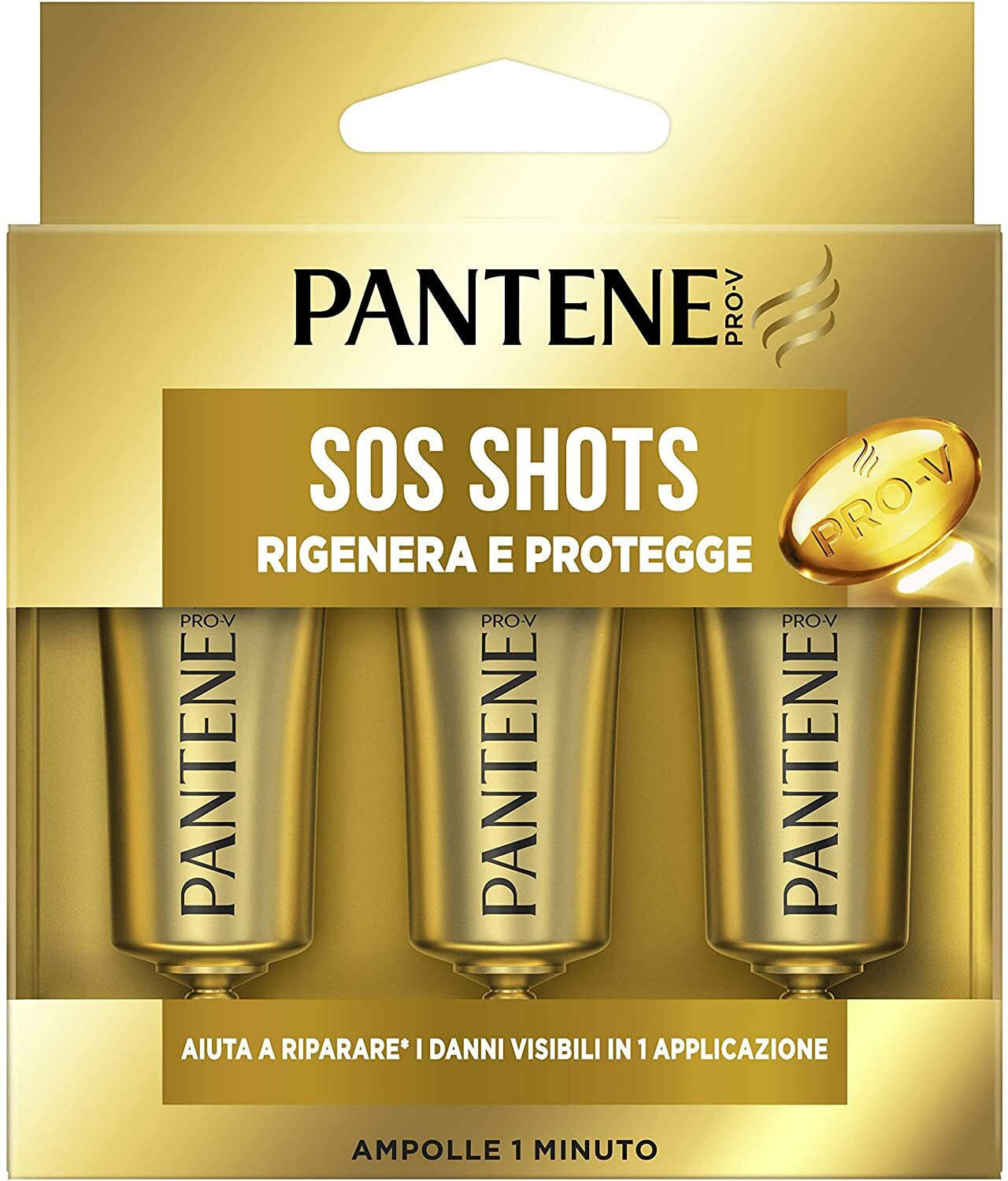 Pantene Pro-V Sos Shots Rigenera e Protegge, Trattamento Intensivo, 45ml