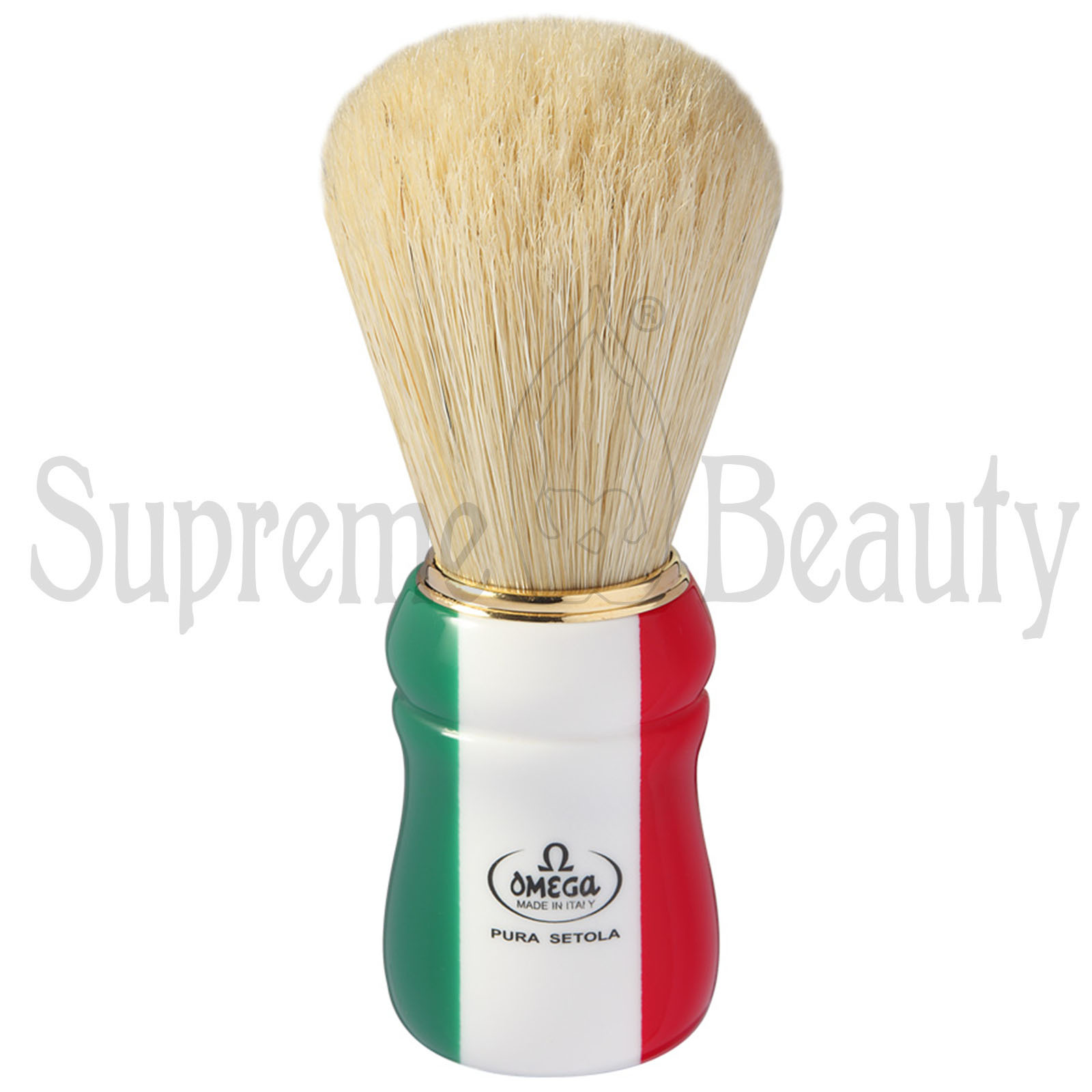 PENNELLO DA BARBA RASATURA IN PURA SETOLA BARBIERE BARBER SHOP OMEGA 21762