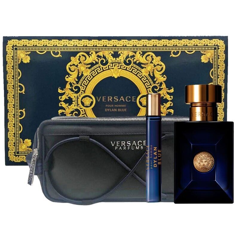 Versace Dylan Blue cofanetto profumo uomo edt 100ml + edt 10ml + travel beauty