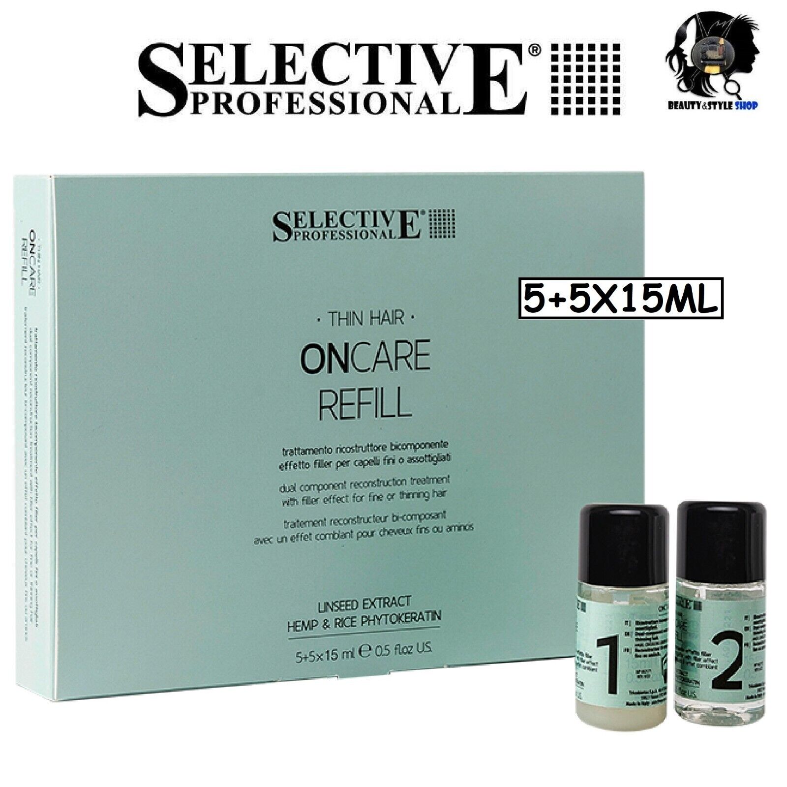 SELECTIVE PROFESSIONAL ONCARE REFILL FIALE RIDENSIFICANTI CAPELLI FINI VOLUME