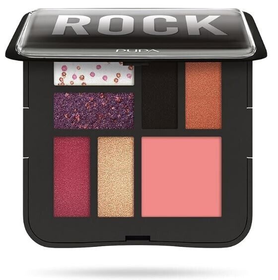 Pupa Rock Trousse Palette Make-Up  004 Nera  8gr. Trucco Da Borsetta 4342