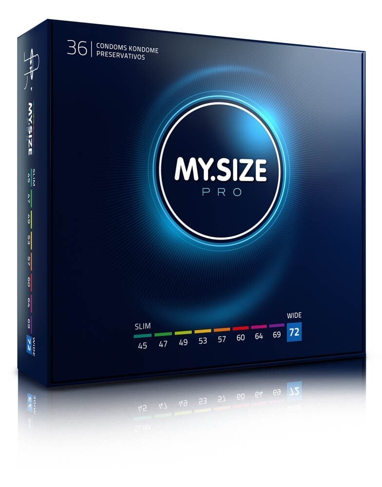 MYSIZE XXL XL MEGA PACCO DA 36 PRESERVATIVI PROFILATTICI CONDOM EXTRA LARGE 72MM
