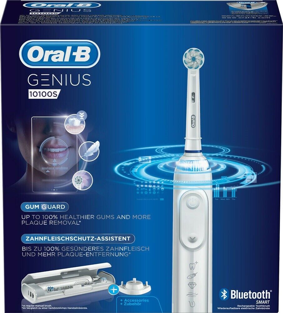 Oral-B Genius 10100S White Spazzolino Elettrico Ricaricabile no idropulsore