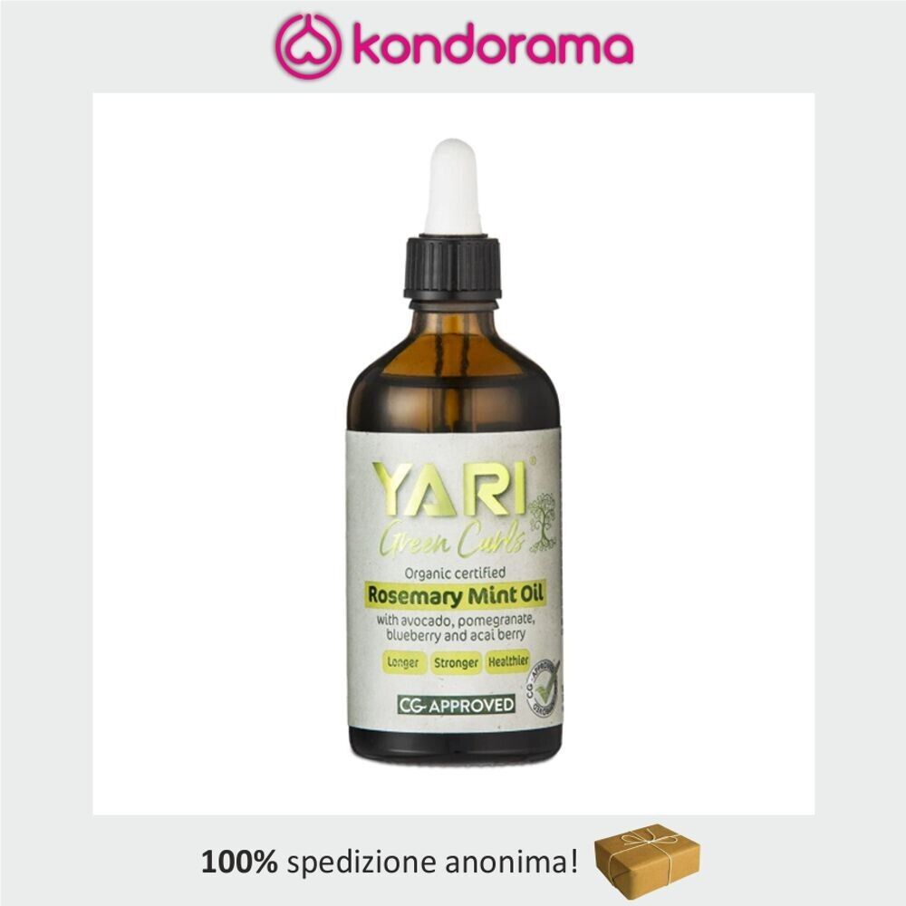 YARI GREEN CURLS ROSEMARY MINT OIL AVOCADO BLUEBERRY ACAI BERRY OLIO PER CAPELLI