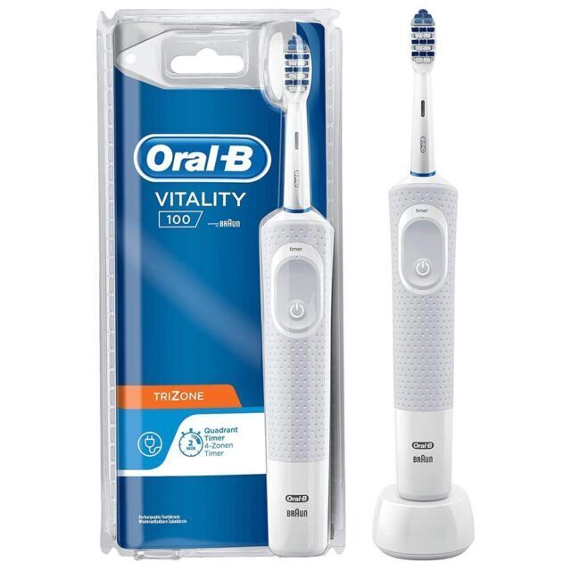 Braun Oral-B Vitality 100 TriZone Spazzolino Elettrico - Bianco