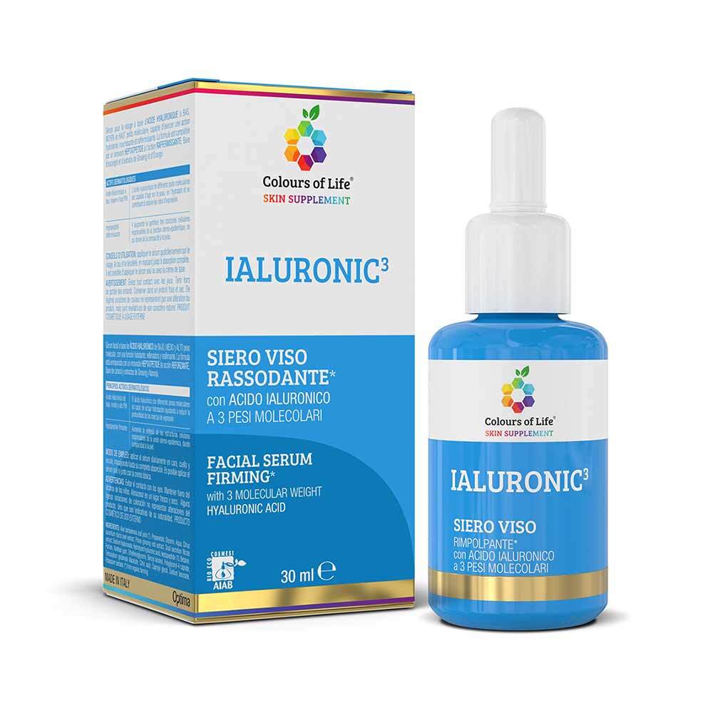 Optima Naturals Colours Of Life - Ialuronics Siero Viso Rassodante, 30ml