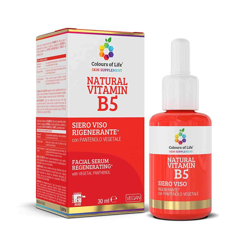 Optima Naturals Colours Of Life - Natural Vitamin B5 Siero Viso Rigenerante,30ml