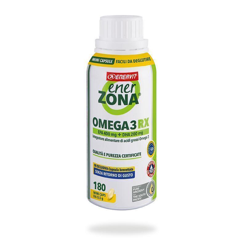 Enervit EnerZona Omega 3 RX Integratore Alimentare di Acidi Grassi Omega 3 - 180