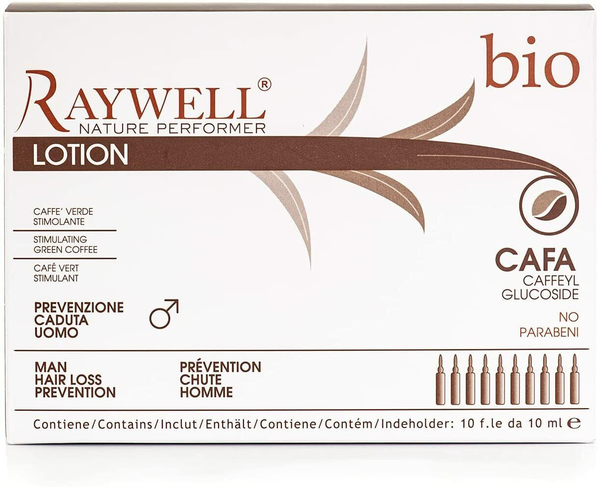 Raywell Bio Fiale Anticaduta Capelli Uomo - Stimola la ricrescita dei capelli