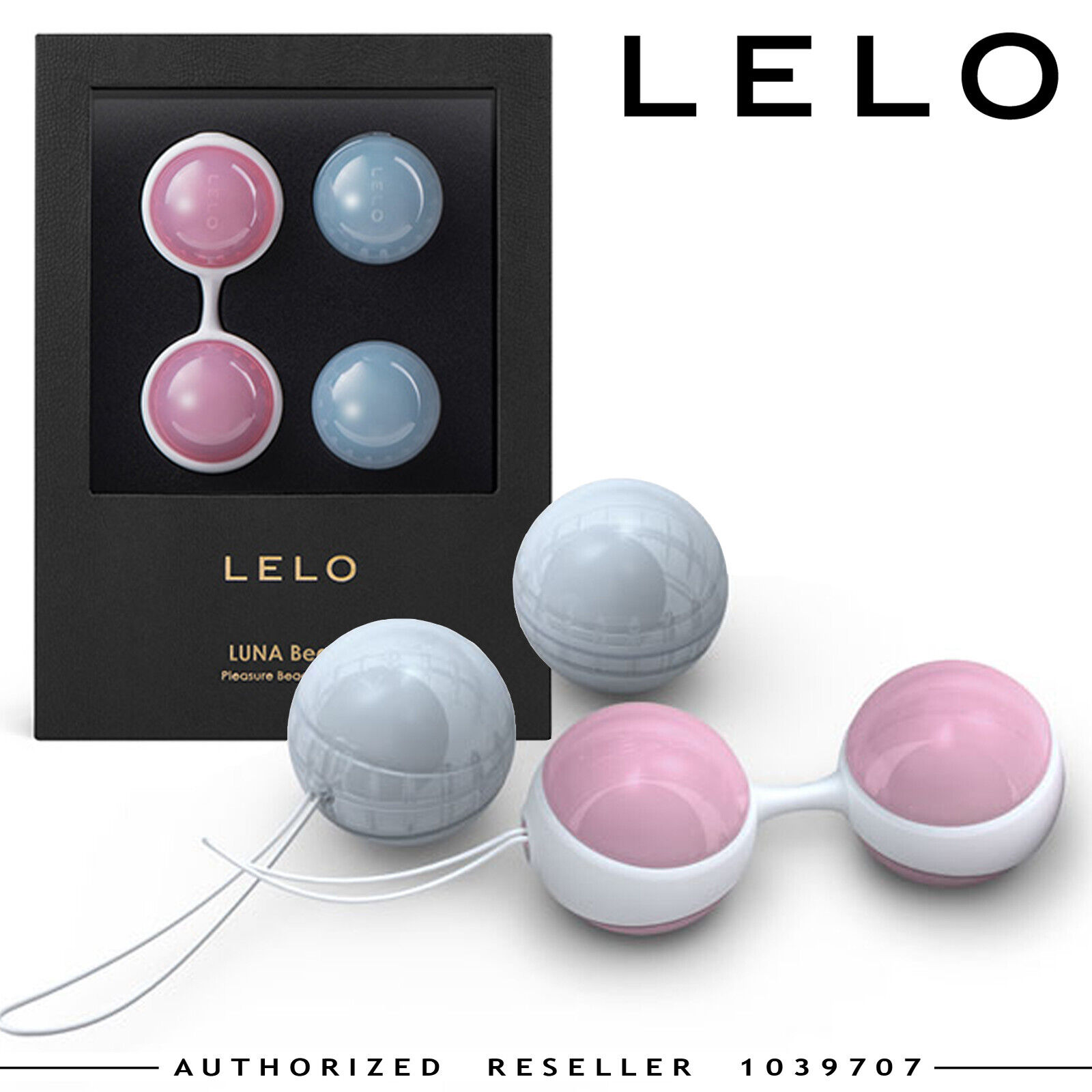 LELO LUNA Beads Mini - Set di 4 Palline Vaginali da 29mm con Pesi 28g 37g, Kegel