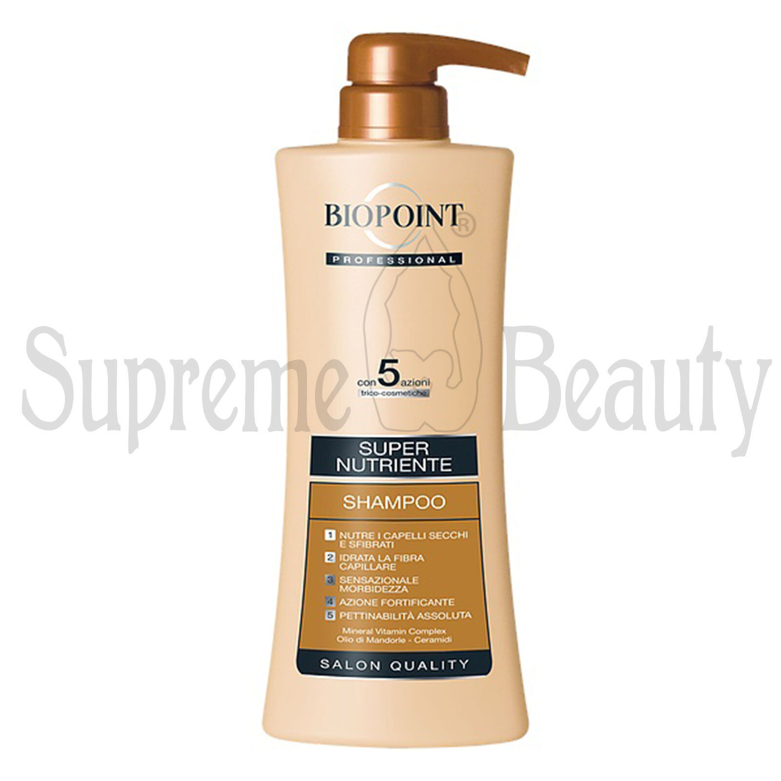 BIOPOINT PROFESSIONAL SHAMPOO SUPER NUTRIENTE CAPELLI SECCHI E SFIBRATI 400 ML