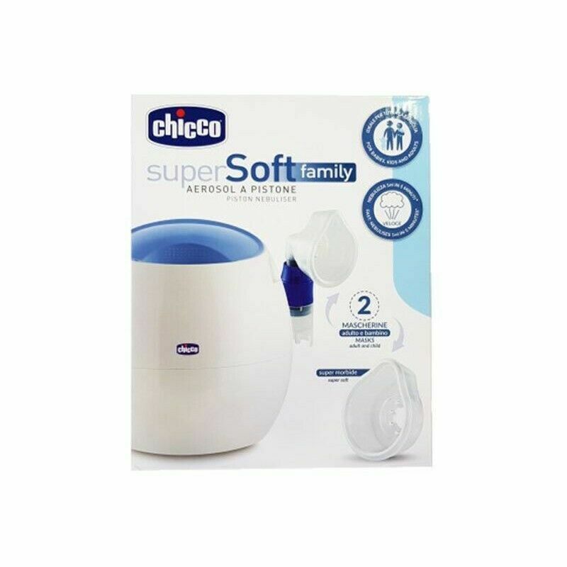 CHICCO Aerosol a Pistone SUPER SOFT FAMILY Kit 2 MASCHERlNE Bambini Adulti