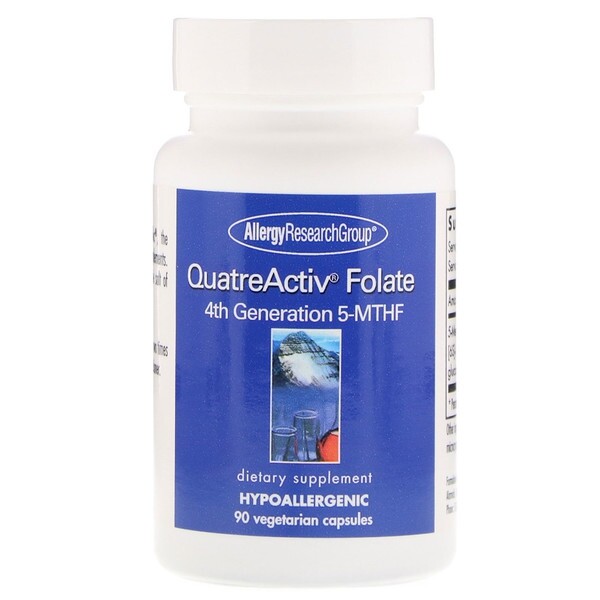 QuatreActiv Folate 4th Generation 5-MTHF 90 Vegetarian Capsules - Allergy Resear