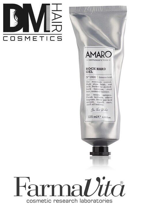 AMARO ROCK HARD GEL 125ml TENUTA ESTREMA EFFETTO BAGNATO CAPELLI FARMAVITA